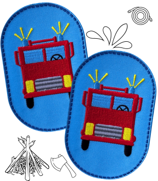 Advantage pack Fire Truck knee patches